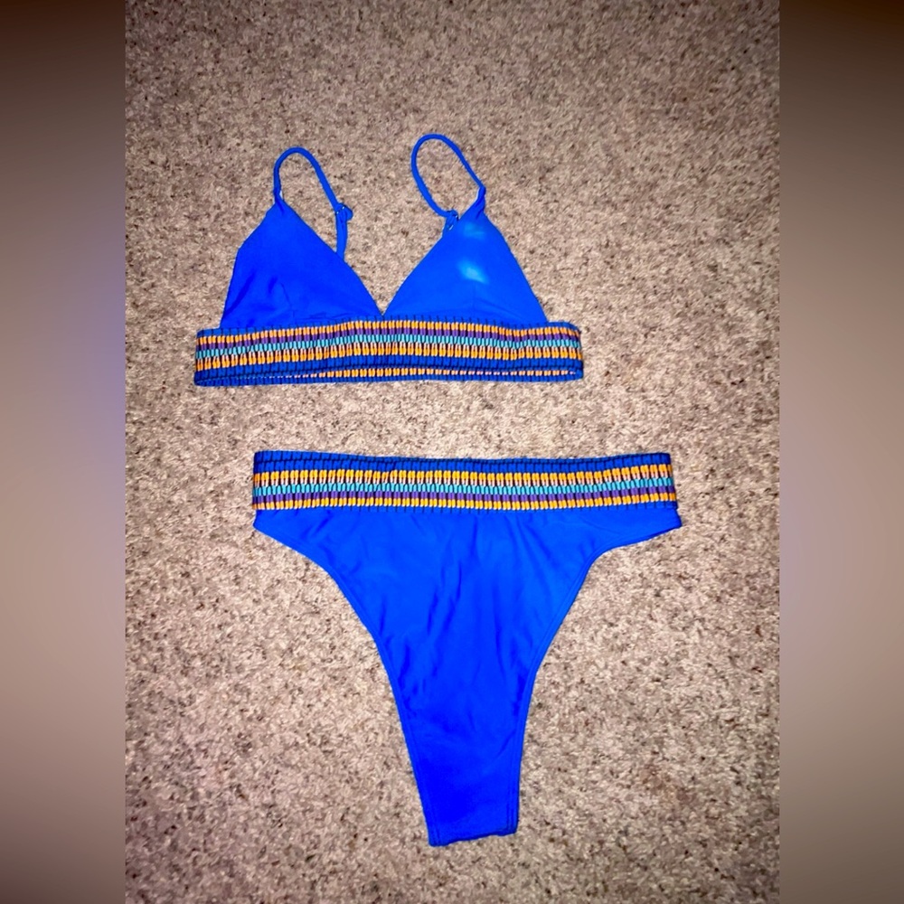 2 piece high-waisted bikini set